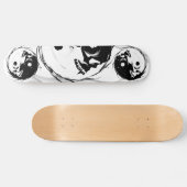 Donk Yin Yang Vampire Skull Religbol Persoonlijk Skateboard (Horizontaal)