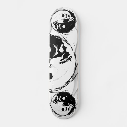 Donk Yin Yang Vampire Skull Religbol Persoonlijk Skateboard (Voorkant)