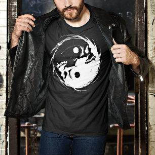 Donk Yin Yang Vampire Skull Religbol T-shirt