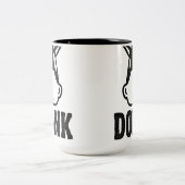 DONK - zwart op wit - Mok (Center)