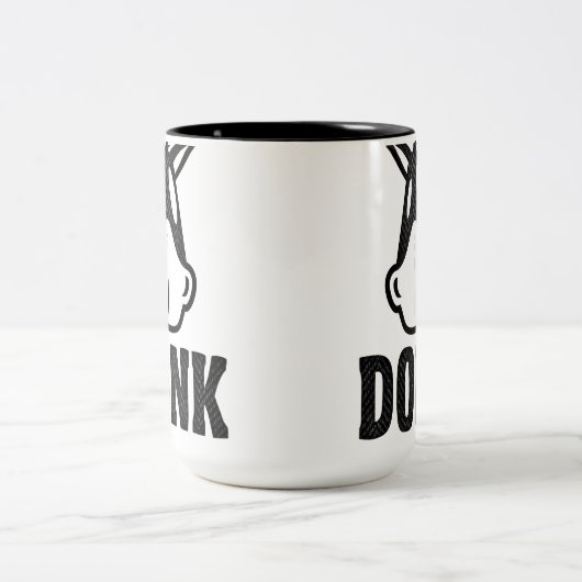 DONK - zwart op wit - Mok (Center)