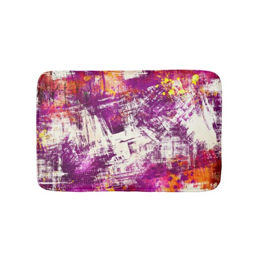 Donker Abstract Blots Achtergrond Badmat (Voorkant)