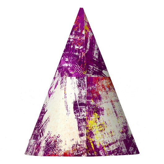 Donker Abstract Blots Achtergrond Feesthoedjes (Achterkant)