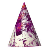 Donker Abstract Blots Achtergrond Feesthoedjes (Voorkant)