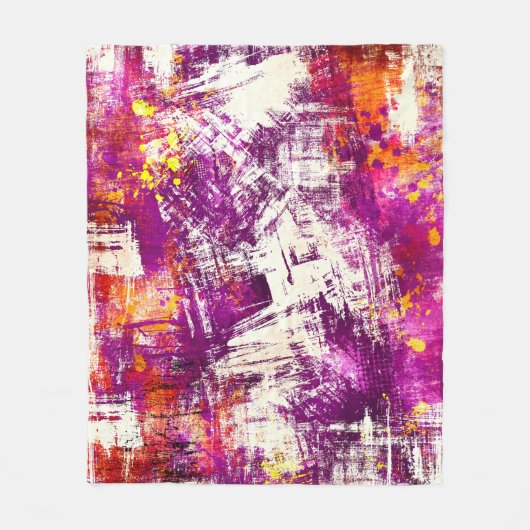 Donker Abstract Blots Achtergrond Fleece Deken (Voorkant)