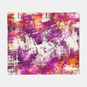 Donker Abstract Blots Achtergrond Fleece Deken (Voorkant (Horizontaal))