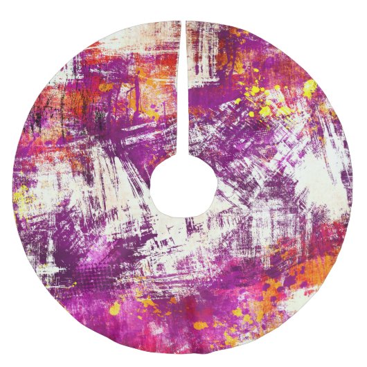 Donker Abstract Blots Achtergrond Kerstboom Rok (Voorkant)