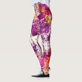 Donker Abstract Blots Achtergrond Leggings (Links)