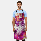 Donker Abstract Blots Achtergrond Schort (Gedragen)