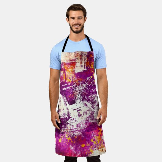 Donker Abstract Blots Achtergrond Schort (Gedragen)