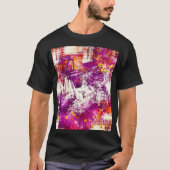 Donker Abstract Blots Achtergrond T-shirt (Voorkant)