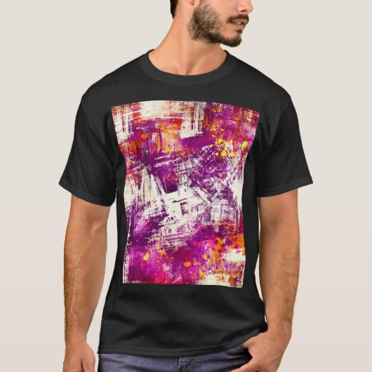 Donker Abstract Blots Achtergrond T-shirt (Voorkant)
