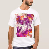 Donker Abstract Blots Achtergrond T-shirt (Voorkant)