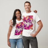 Donker Abstract Blots Achtergrond T-shirt (Unisex)