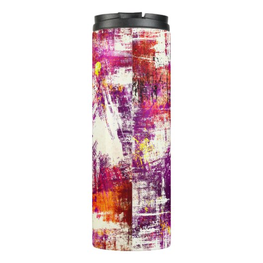 Donker Abstract Blots Achtergrond Thermosbeker (Achterkant)