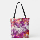 Donker Abstract Blots Achtergrond Tote Bag (Achterkant)