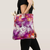 Donker Abstract Blots Achtergrond Tote Bag (Dichtbij)
