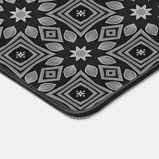 Donker Abstract geometrisch patroon Bureaumat (Hoek)