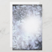 Donker Abstract Grunge Floral Stationery Briefpapier (Voorkant / Achterkant)