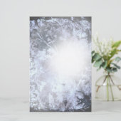 Donker Abstract Grunge Floral Stationery Briefpapier (Staand voorkant)