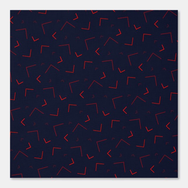 Donker Abstract patroon met rode accenten Behang (Voorkant)