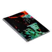 Donker abstract Spiraal Foto Notitieboek, Gewone D Notitieboek (Rechterzijde)