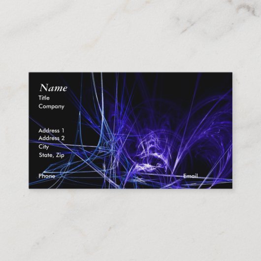 Donker Abstract Visitekaartje (Voorkant)