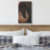 Donker Andalusisch, Andalusische, Paardenkunst, Sp Canvas Afdruk (Insitu (Slaapkamer))