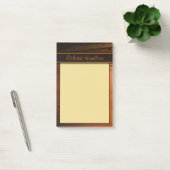 Donker Baltische Pine Faux Woood Grote Post-it® no Notes (Kantoor)