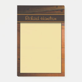 Donker Baltische Pine Faux Woood Grote Post-it® no Post-it® Notes