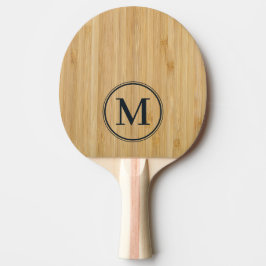 Donker Bamboe Monogram Tafeltennisbatje