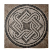 Donker Beige Bruin Marmeren Steen - Mozaïek - Tegeltje (Voorkant)