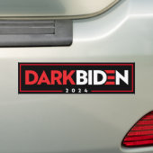Donker Biden 2024 Bumpersticker (Op auto)