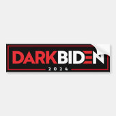Donker Biden 2024 Bumpersticker (Voorkant)