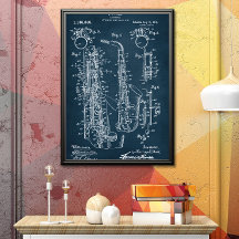 Donker Blauw | Octrooi op saxofoon