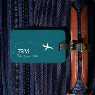 Donker-Blauwgroen Bag-Label voor Vliegtuigreisbaga Bagagelabel