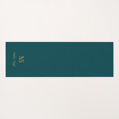 Donker Blauwgroen blauw, Chakra Yogi Vinyasa Flow Yogamat (Achterkant (horizontaal))