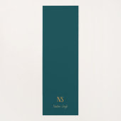 Donker Blauwgroen blauw, Chakra Yogi Vinyasa Flow  Yogamat (Achterkant)