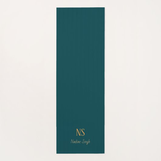 Donker Blauwgroen blauw, Chakra Yogi Vinyasa Flow Yogamat (Achterkant)