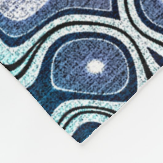 Donker Blauwgroen Blauw Groen Turquoise Violet Tri Fleece Deken (Hoek)