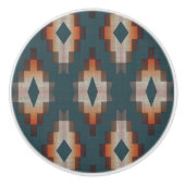 Donker Blauwgroen Blauw Perzik Sinaasappel Bruin E Keramische Knop (Voorkant)