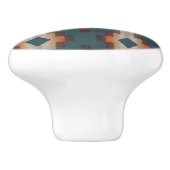 Donker Blauwgroen Blauw Perzik Sinaasappel Bruin E Keramische Knop (Zijkant)