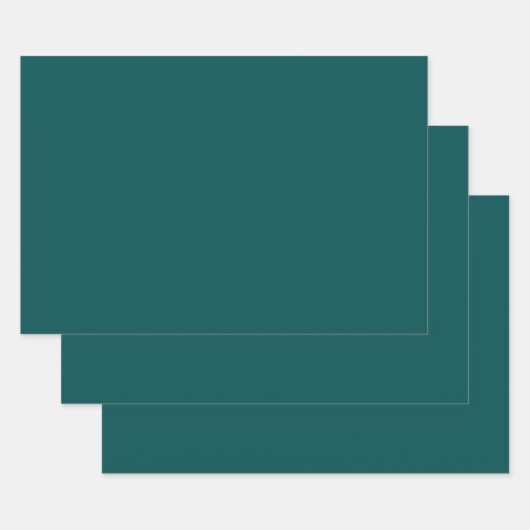 Donker Blauwgroen (effen kleur) Inpakpapier Vel (Set)