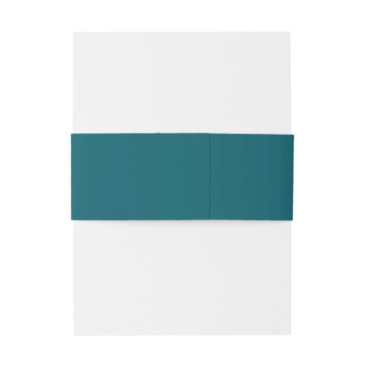 Donker Blauwgroen moderne typografie bruiloft Uitnodigingen Wikkel (Achterkant Voorbeeld)