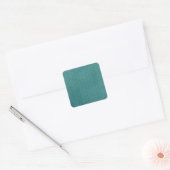 Donker Blauwgroen Patroon Vierkante Sticker (Envelop)