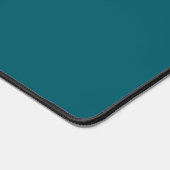 Donker Blauwgroen Solid Color Desk Mat (Hoek)