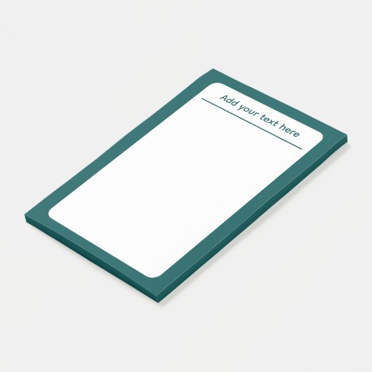 Donker Blauwgroen Stevige Kleurendouane Post-it® Notes (Schuin)