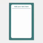 Donker Blauwgroen Stevige Kleurendouane Post-it® Notes (Voorkant)