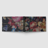 Donker  Bloemen Bruiloft Gastenboek (Volledig)