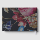 Donker Bloemen Bruiloft Gastenboek (Achterkant)